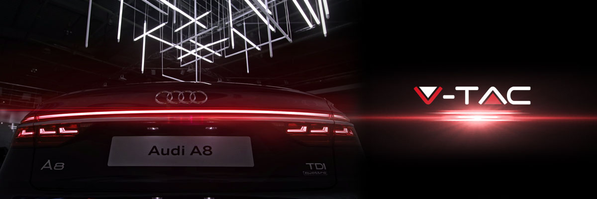 V-TAC támogatta az új Audi A8-t a 2017-es Аutó Kiállításon Szófiában